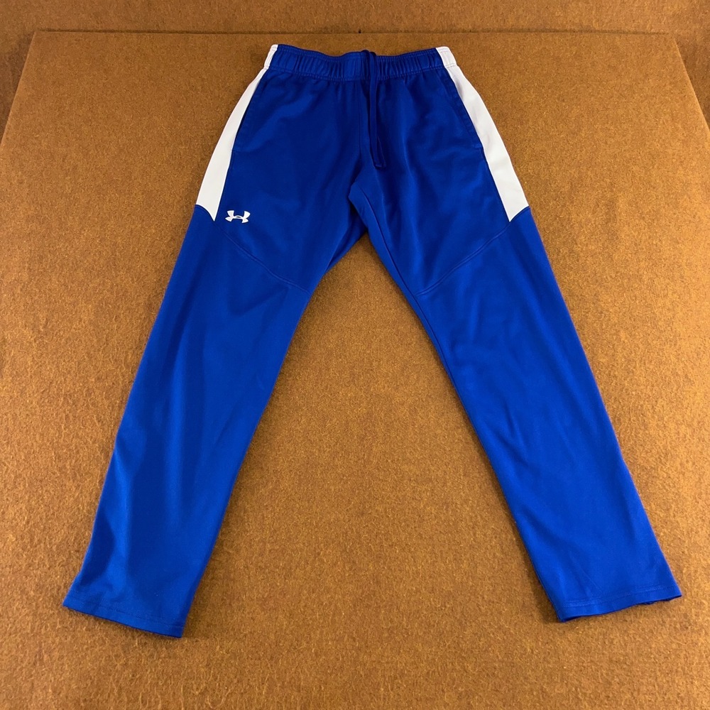 Under Armour Womens Size Medium Loose Royal Blue Rival Knit Athletic Pant